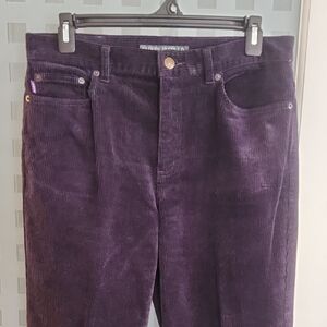 Ralph Lauren Dark Plum Corduroy Women Jeans